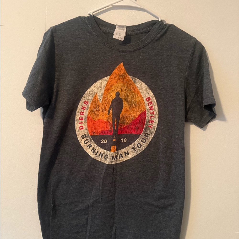 Gray Burning Man Tour T-Shirt